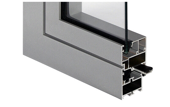 MB 45 aluminum window cutaway
