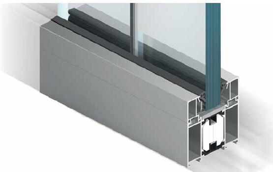 MB 78 EI aluminum window cutaway